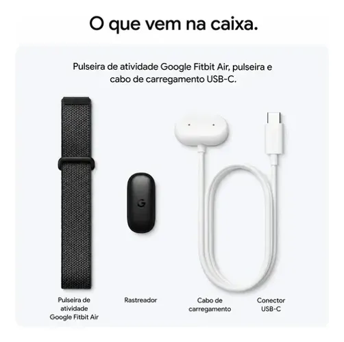 Google Fitbit air preto novo