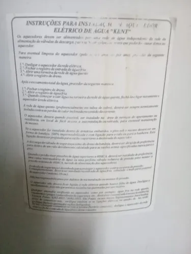 BOILER- RESERVATORIO DE AGUA COM RESISTENCIA