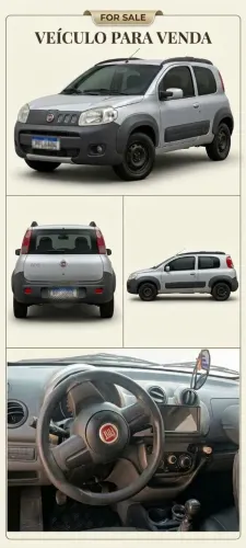 Fiat Uno Mille WAY Economy 1.0 F.flex 2P 2012