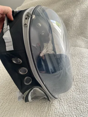 Mochila de transporte para pets modelo astronauta .