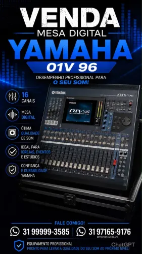 Mesa De Som Digital Yamaha 01v96 (Usado)