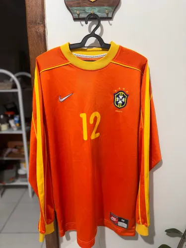 Camisa Seleção Brasileira goleiro 1999 - Manga longa Original