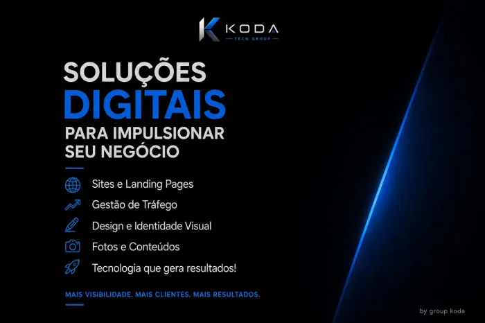SITE, LANDING PAGES, DASHBOARDS PROFISSIONAIS | Koda Tech
