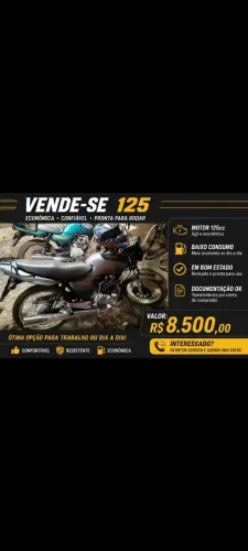 Titan 125 ES 2002/2003 R$8.500 aceito proposta ?moto reformada tenho nota fiscal