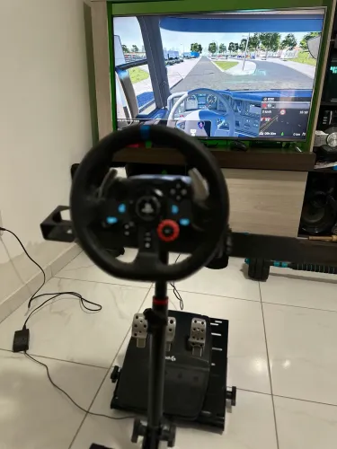Kit Volante G29 Logitech mais Suporte Cockpit