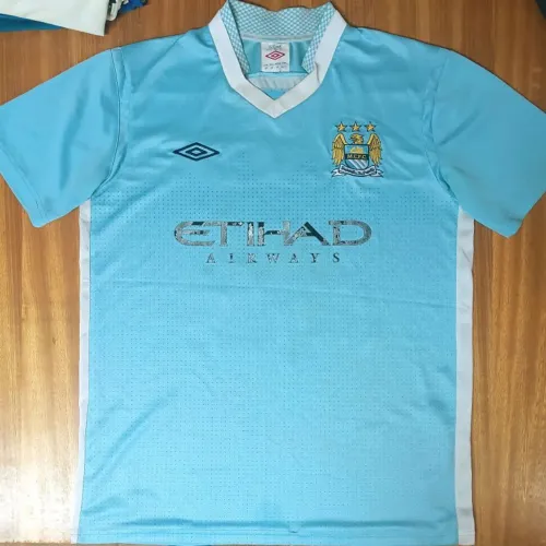camisa original 2011 manchester city azul umbro balotelli #45