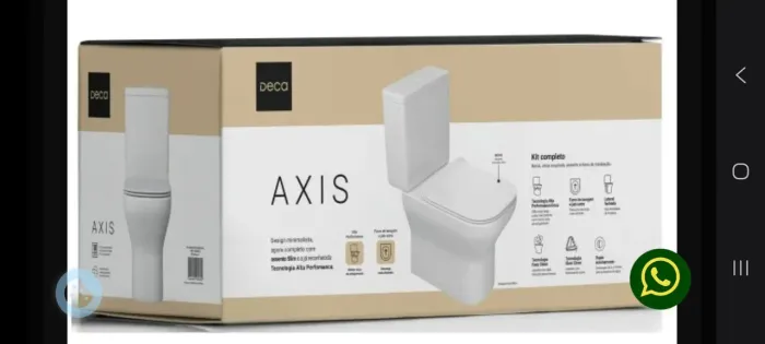 Kit Bacia acoplada Deca Axis