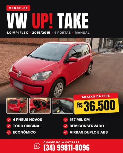 Volkswagen Up! Take 1.0 Total Flex 12V 5P 2015