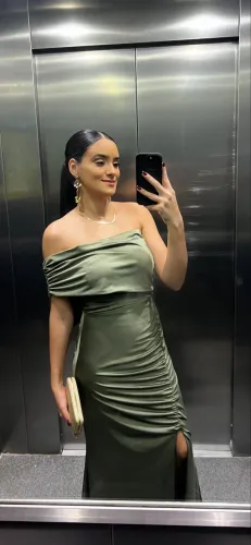 Vestido de festa verde