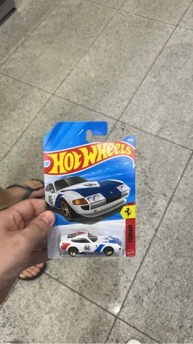 Hotwheels Ferrari 365 GTB4 Competizione Azul e Branca