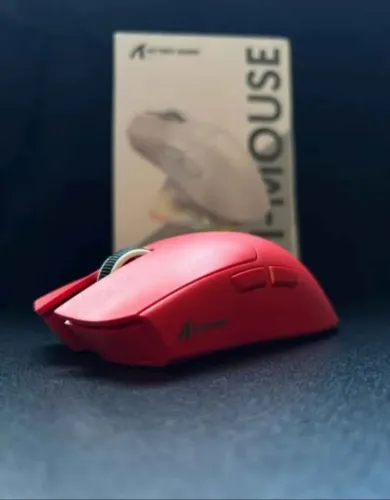 Mouse Gamer Sem Fio Attack Shark X11, 22000 Dpi, Tri-mode Com Dock Magnético, Vermelho