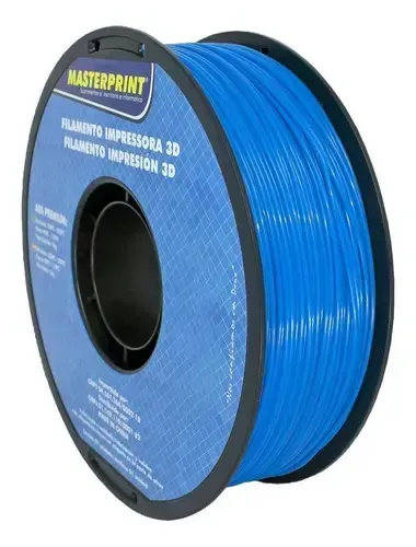 Filamento Masterprint Abs 1.75mm Azul 1kg 3d Resistente