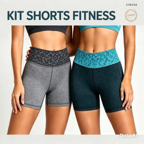 Kit Shorts Fitness M 36/38