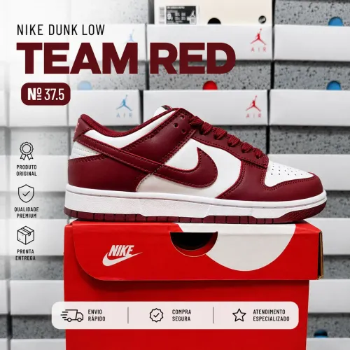 Tênis Nike Dunk Low Team red - [ Importado/ N°: 37 ] FRETR GRÁTIS 