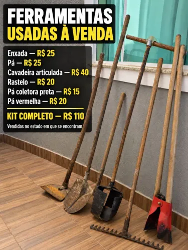 KIT DE FERRAMENTAS USADAS À VENDA