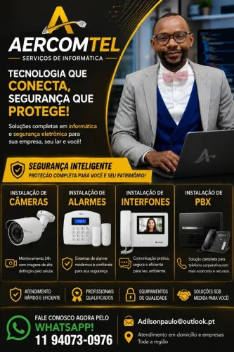 Instalação de câmeras e Cabeamento estruturado Redes cat, 5 e cat6