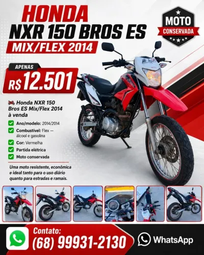 Honda bros 150 Es mix flex 2014
