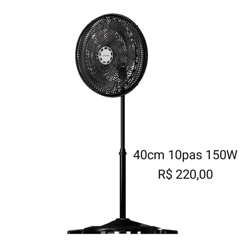 Ventilador Coluna 40cm Turbo Ventisol 10 pás