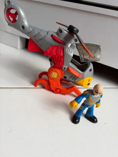 Helicóptero imaginext com boneco