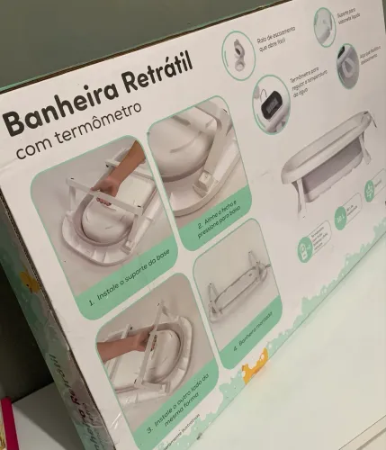 BANHEIRA RETRÁTIL Com Termômetro