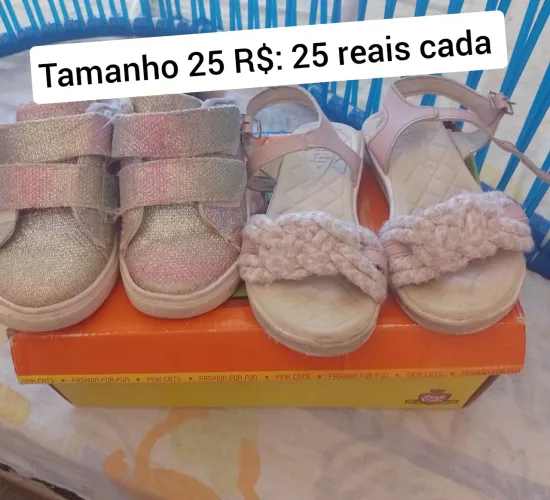 Calçados e Roupa de menina 3 a 4 anos.