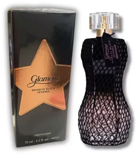 Perfume Glamour Secrets Black Intense Des Col 75ml