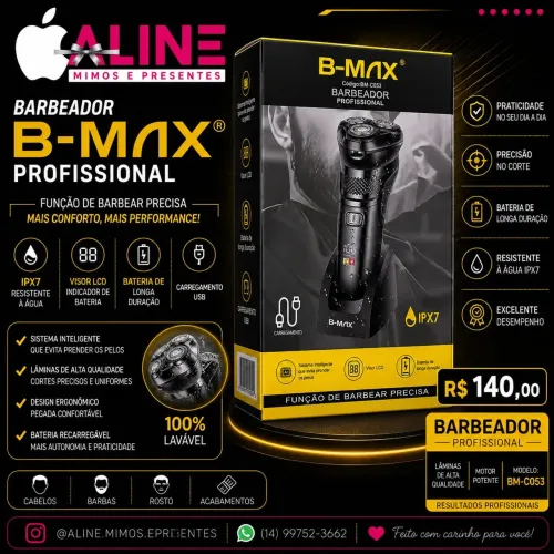 BARBEADOR PROFISSIONAL B-MAX BM-C053