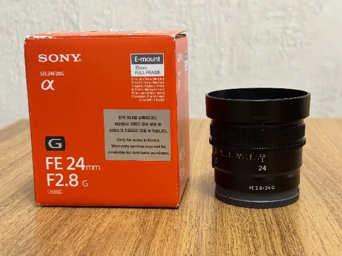 Lente Sony 24mm F2.8 G para Mirroless Fullframe SEL24F28G