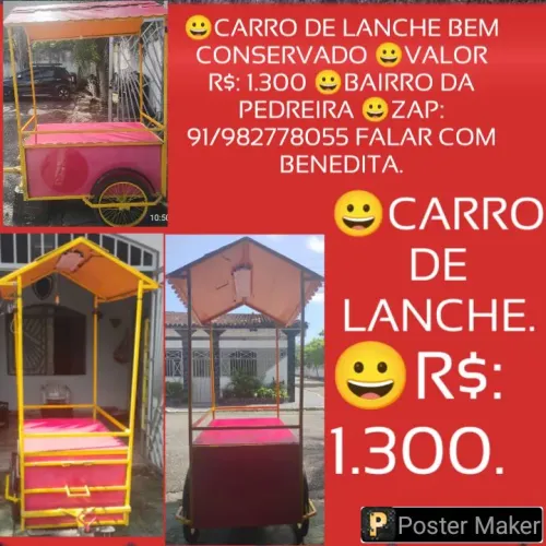 VENDE-SE UM CARRO DE LANCHE
