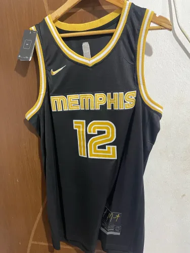 Regata NBA Memphis 12 Ja Morant Retrô Basquete