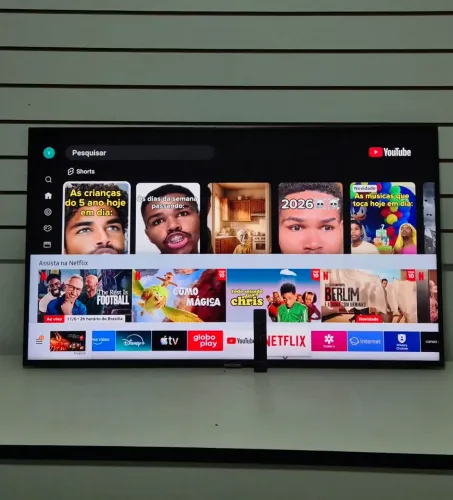 TV SAMSUNG 50 SMART WIFI COMPLETA 4K UHD TYZEN COM 3 MIL C4N4L GRÁTIS ( DETALHE SIMPLES )