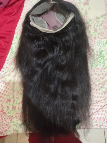 Peruca cabelo humano indiano 75 cm aproximadamente, (semi-novo nunca usada)