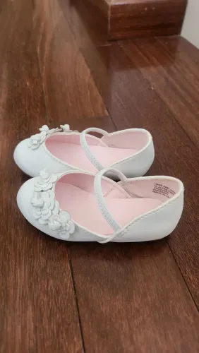 Sapato couro branco jack and janie Bebê 18