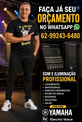 Som e iluminação Profissional para Eventos em Geral
