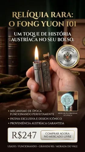 Antiguidades Isqueiro - pavio - fluido - querosene