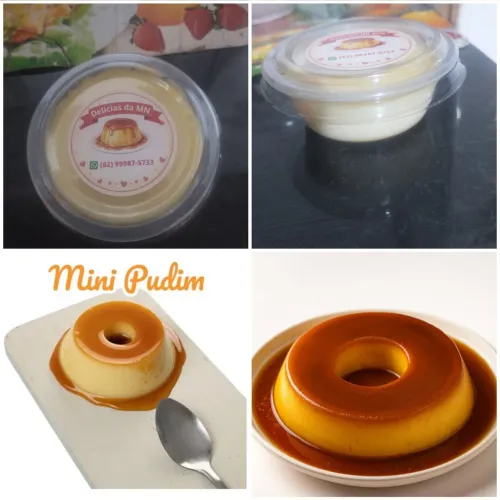  mini pudim de leite condensado