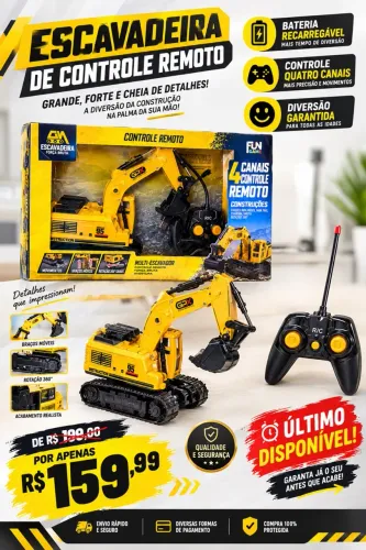 Escavadeira controle Remoto (última)