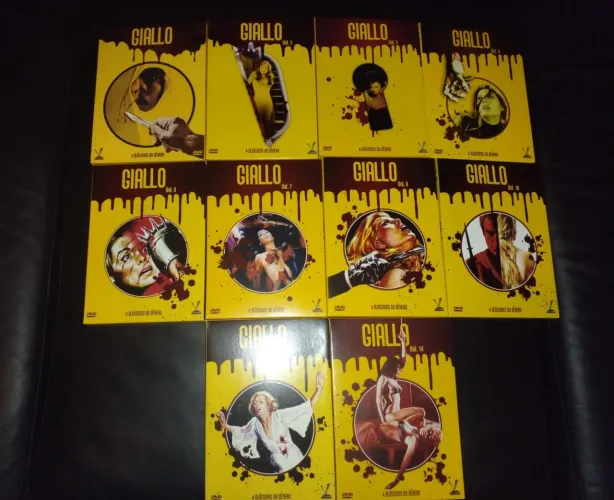 Coleção Dvd Giallo Vol 1, 2, 3, 4, 6, 7, 8, 10, 11, 14