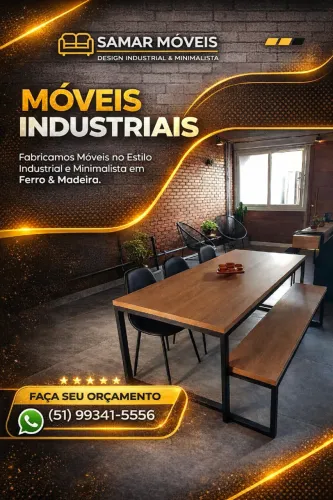 Móveis Industrias em Ferro e Madeira - Direto da Fábrica! 