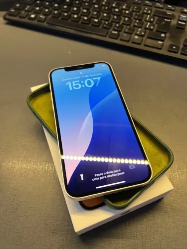 iphone 12 128gb branco - seminovo impecavel