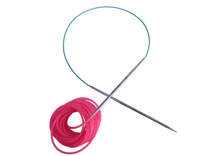 Tubo Segurador de Pontos de Tricô - Tubinho de segurar pontos de tricô - Mangueirinha de T