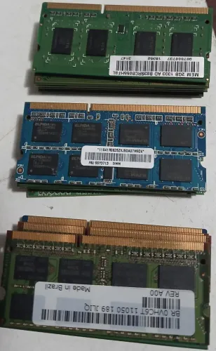 Lote 15 pentes de memória ddr3 2gb notebook