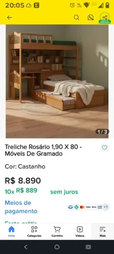 Treliche madeira maciça Imbuia