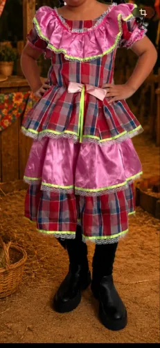 Vestido festa junina tamanho 10
