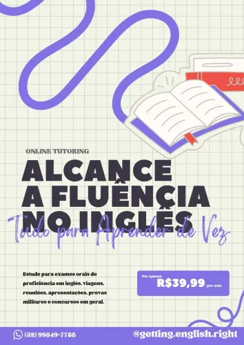 AULAS DE INGLÊS (online tutoring)