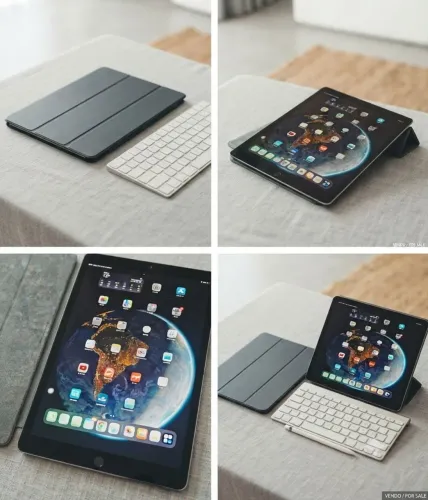 iPad Pro 12.9 2ª geração 120hz 256gb + cabo + teclado físico + carregador + caixa original