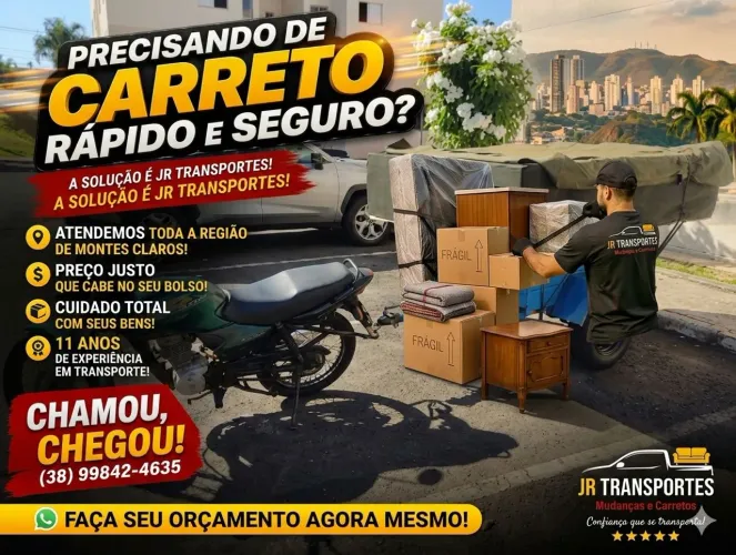 Fretes carretinha Moto