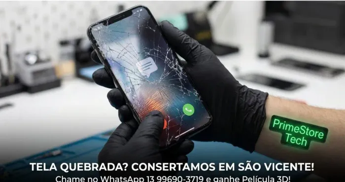 Tela quebrada, troca de conector trocamos para vc