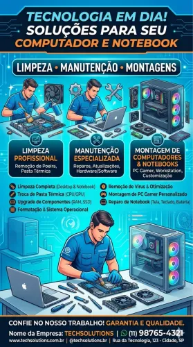 CONSERTO E MANUTENÇÃO DE COMPUTADORES 