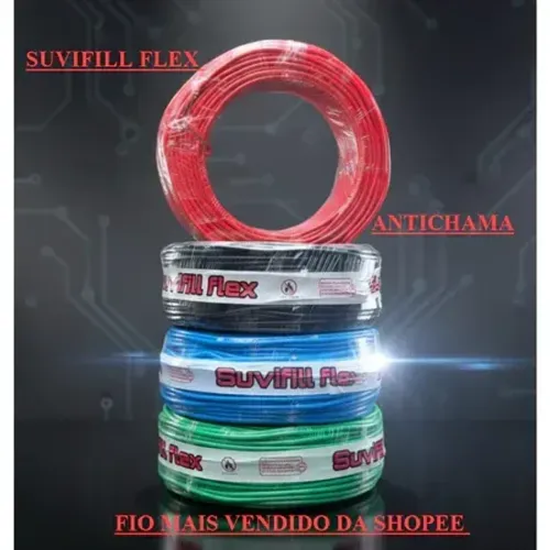 Cabo Flexivel Fio 1x2,5mm Rolo de 100metros - ANTICHAMAS
